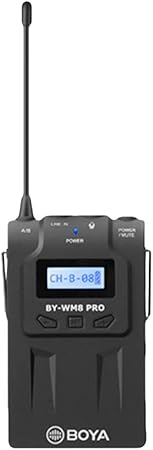 Boya by-WM8 Pro-K2 UHF Dual-Channel Wireless Microphone System with One Receiver and Two Transmitter Boya by-WM8 Pro-K2 UHF Dual-Channel Wireless Microphone System with One Receiver and Two Transmitter
